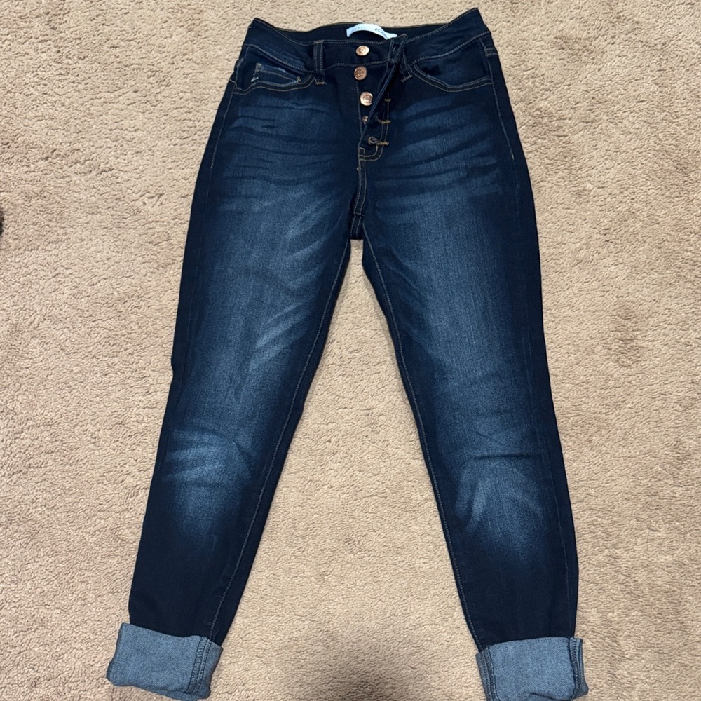 KanCan Midnight Blue Ankle Jeans